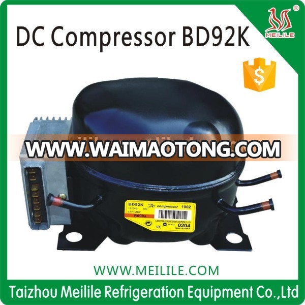 BD92K DC Compressor R600a DC12V/24V/36V refrigerator freezer compressor